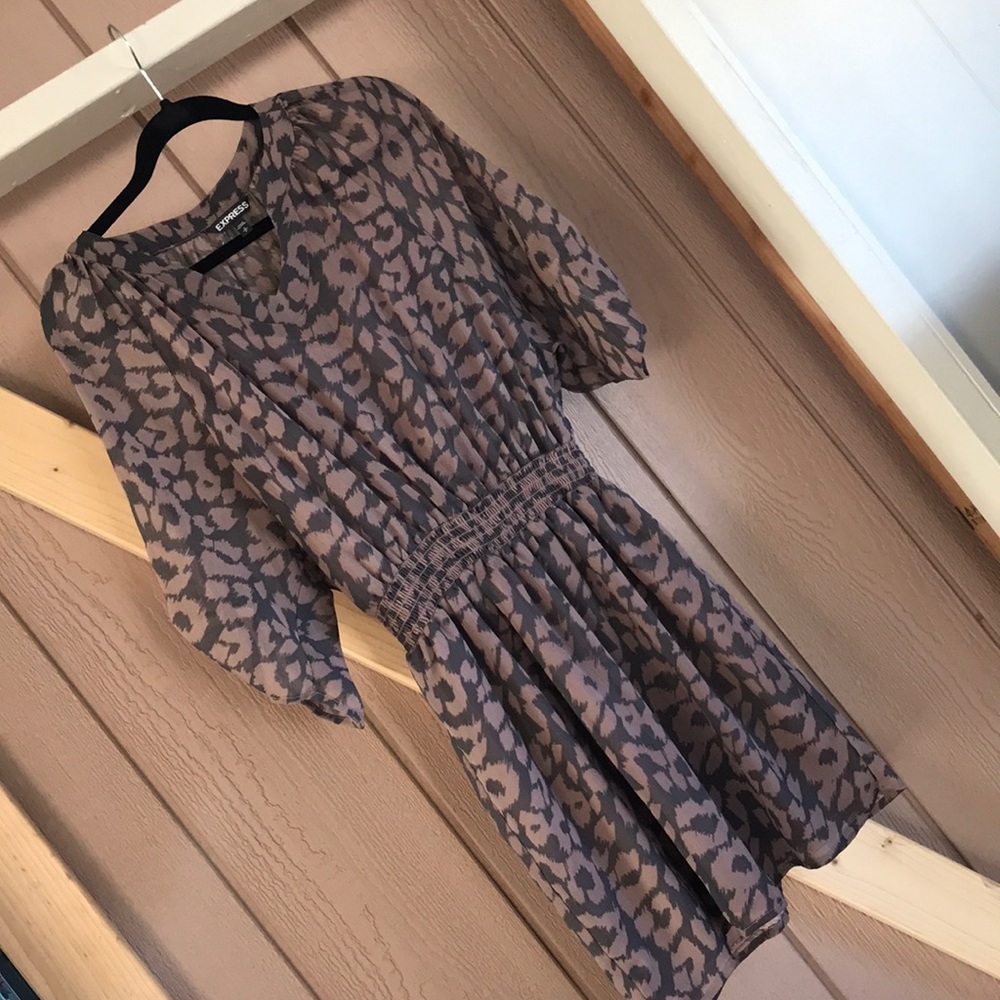 Dress pink gray